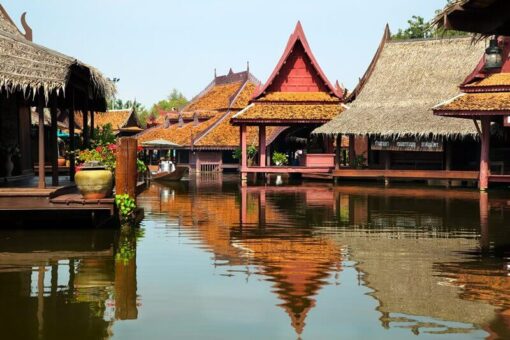 floating market , ancient city bangkok