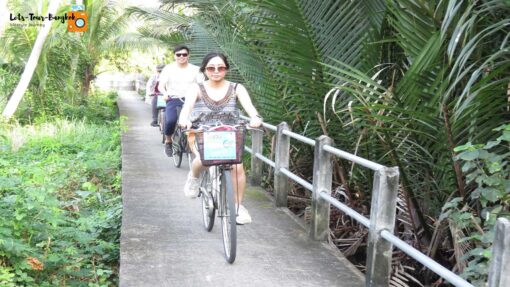 riding in green jungle